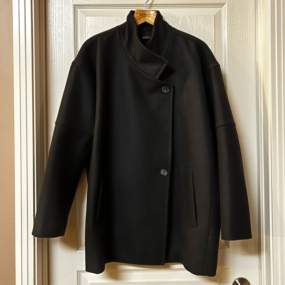 AllSaints Black Wool Coat – US 8